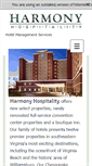 Mobile Screenshot of harmonyhospitality.com